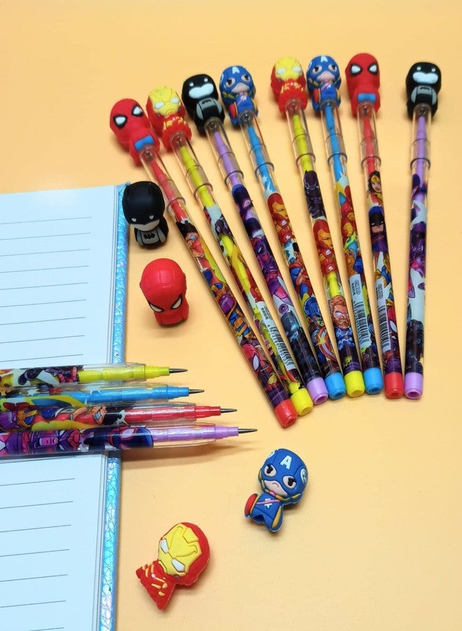 تارا13 مجموعة أقلام رصاص رمادية من Tera13 للأولاد (6 قطع) - هدايا كرتونية للأطفال، أدوات مدرسية. - Image 1